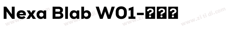 Nexa Blab W01字体转换